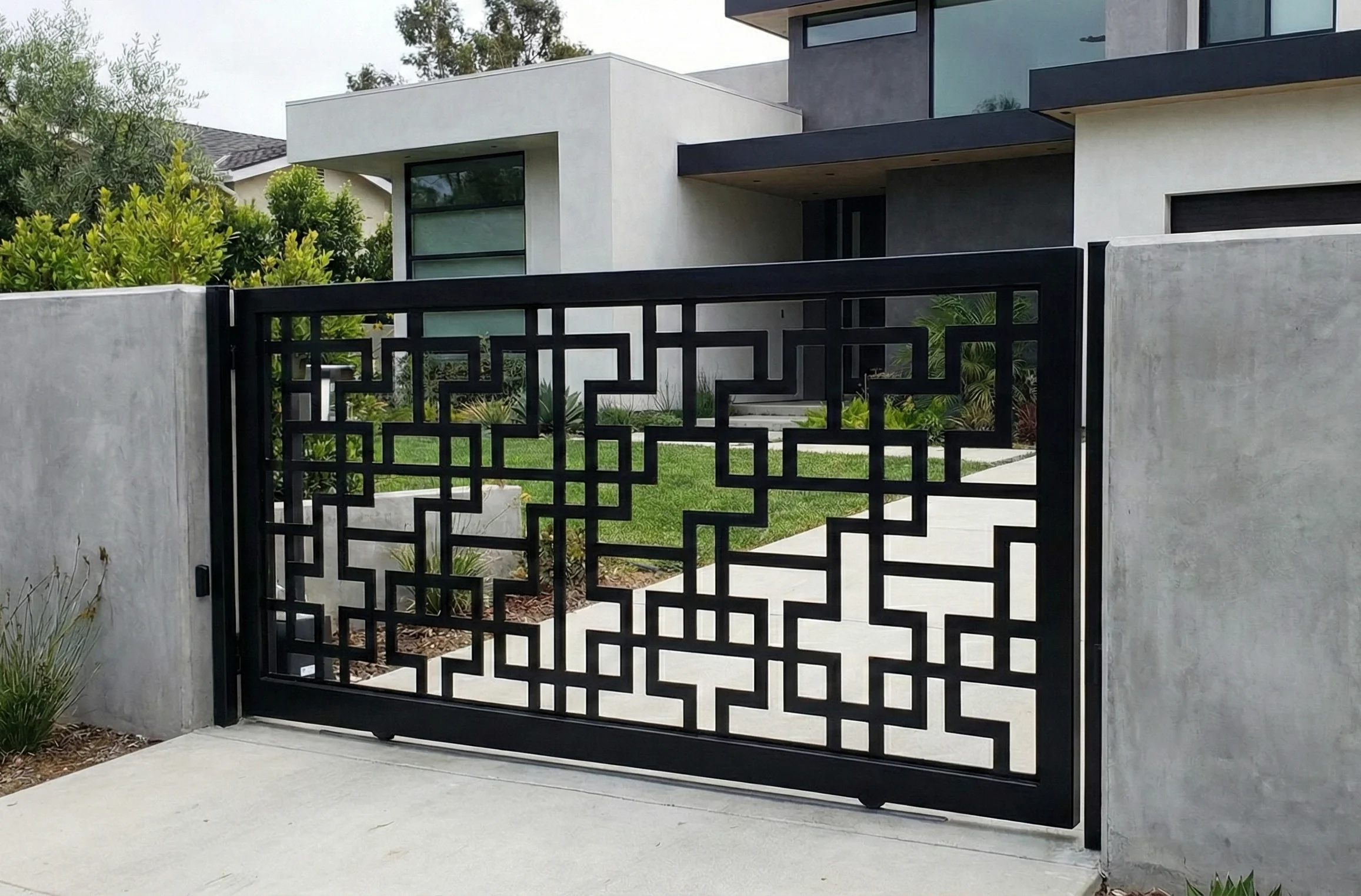 Modern Plasma Cut Gate